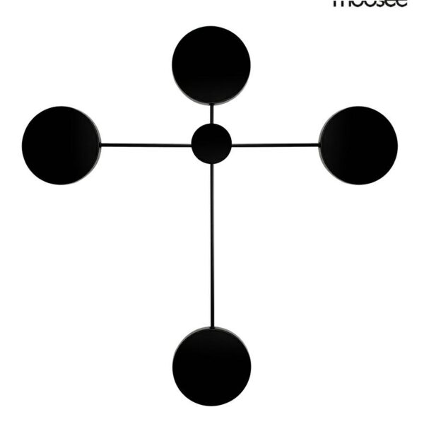 MOOSEE lampa ścienna SHADOW 4 czarna