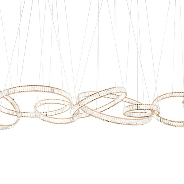 MOOSEE lampa wisząca LIBERTY LINE 8 złota