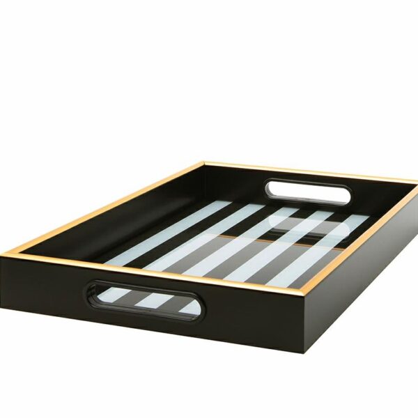 Taca dekoracyjna SHP GRAND biało-czarna