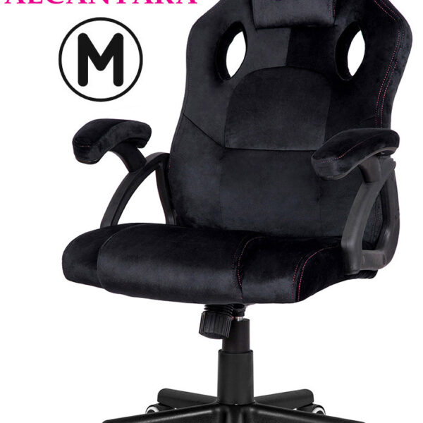 Fotel obrotowy do biurka CARRERA M ALCANTARA BLACK STAR