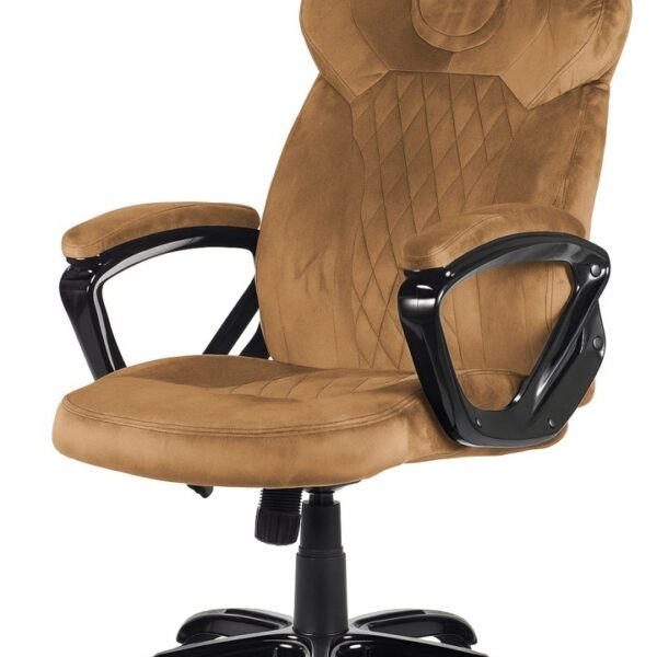 Fotel obrotowy do biurka SPIDER BROWN ALCANTARA