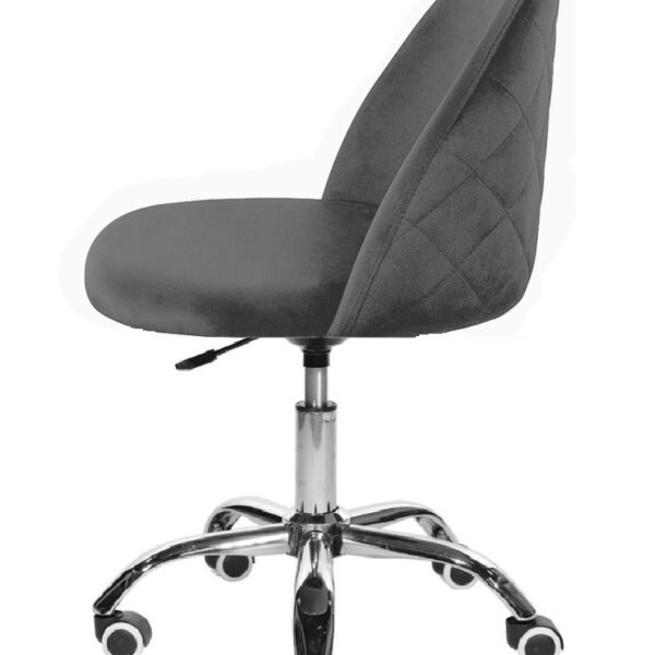 Krzesło obrotowe GLORIA OFFICE DARK GREY VELVET