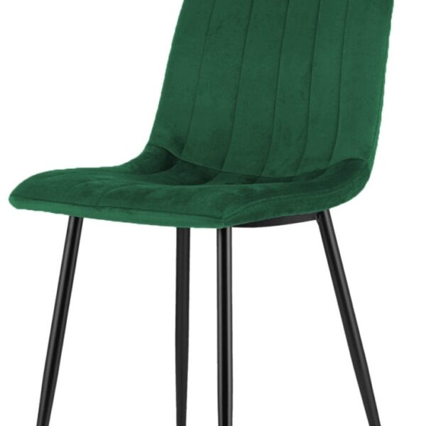 Krzesło tapicerowane AURORA VELVET GREEN