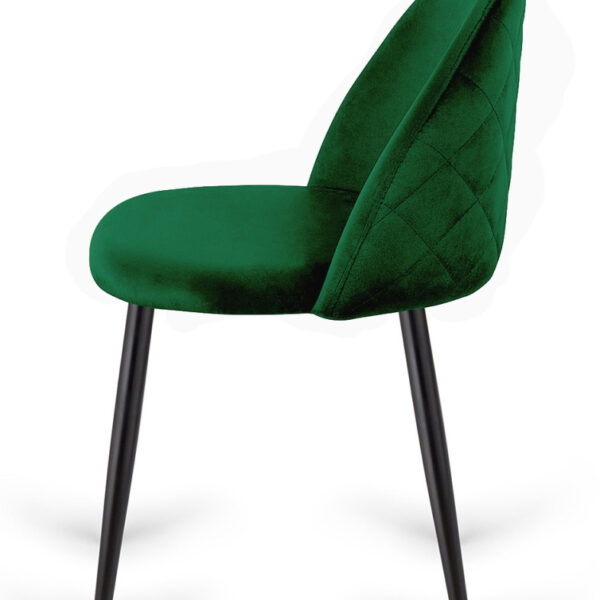 Krzesło tapicerowane GLORIA GREEN VELVET