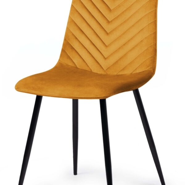 Krzesło tapicerowane TRIO VELVET HONEY