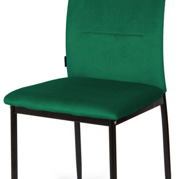 Krzesło tapicerowane VALVA DUO VELVET GREEN