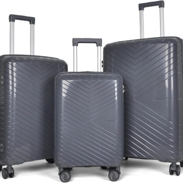 Walizki Podróżne Berwin Zestaw 3 szt Twarde Na Kółkach TSA XL L M Samolot