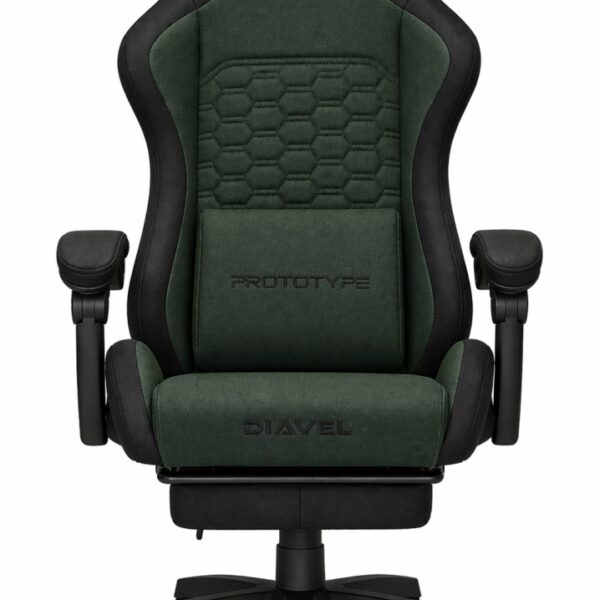 Fotel obrotowy gamingowy DIAVEL PRO FABRIC GREEN XL