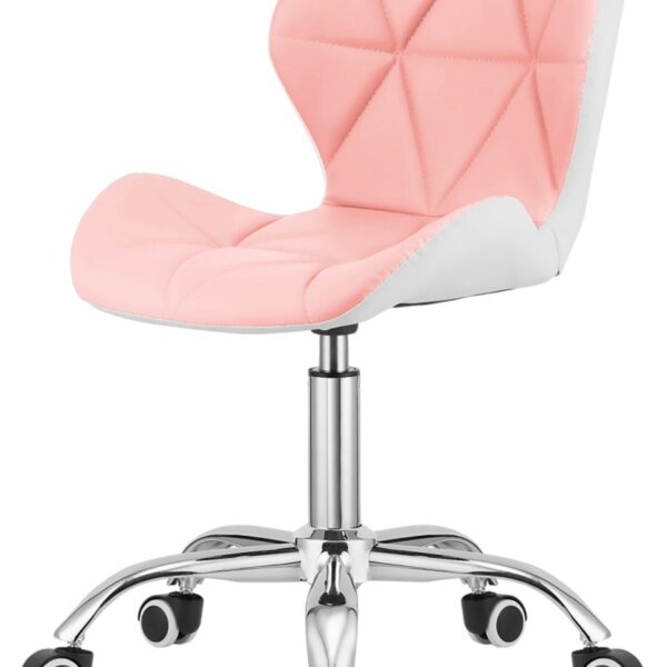Krzesło obrotowe VASTO OFFICE PU PINK+WHITE II GATUNEK