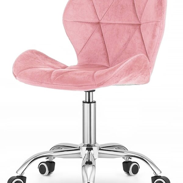 Krzesło obrotowe VASTO OFFICE VELVET PINK II GATUNEK