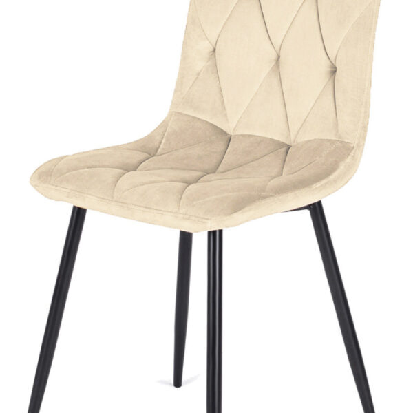 Krzesło tapicerowane BORGO VELVET BEIGE II GATUNEK