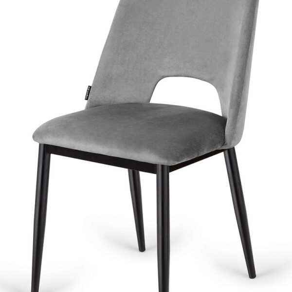 Krzesło tapicerowane GOTI GREY VELVET