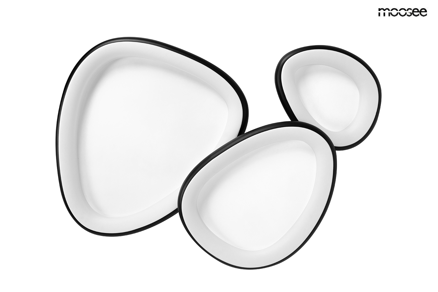 MOOSEE lampa sufitowa / plafon AREA 3 czarna - obrazek 3