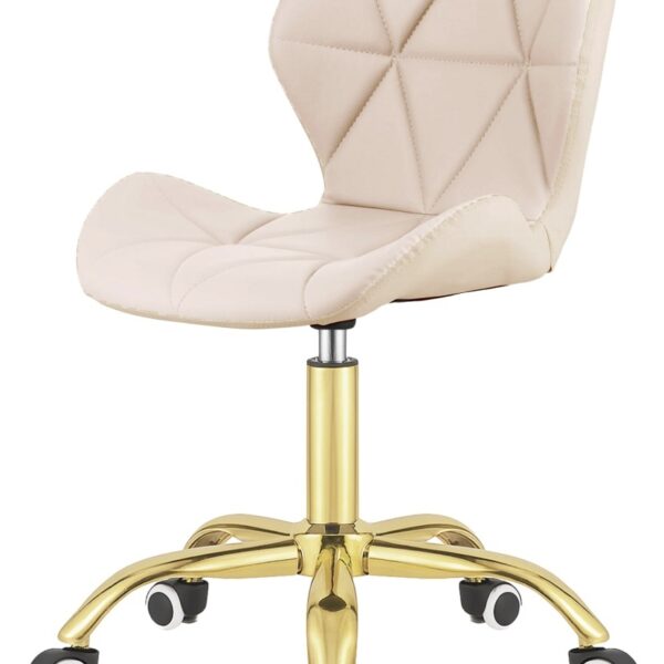 Krzesło obrotowe VASTO OFFICE PU CREAM GOLD