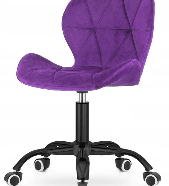 Krzesło obrotowe VASTO OFFICE VELVET PURPLE SMOKE